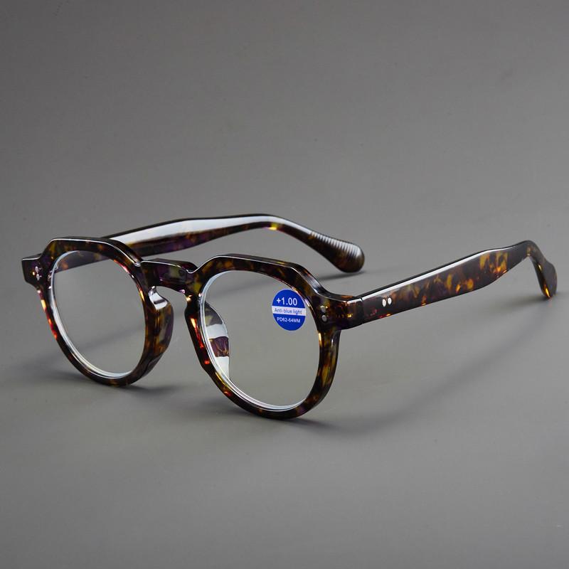 2025 Klassiske Anti-blå Lyse Runde Innfatningslesebriller Retro High-end Anti-stråling Mannlige og Kvinnelige Presbyopibriller