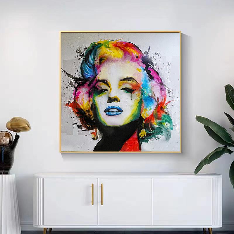 Vibrant Marilyn Monroe Canvas Wall Art Poster