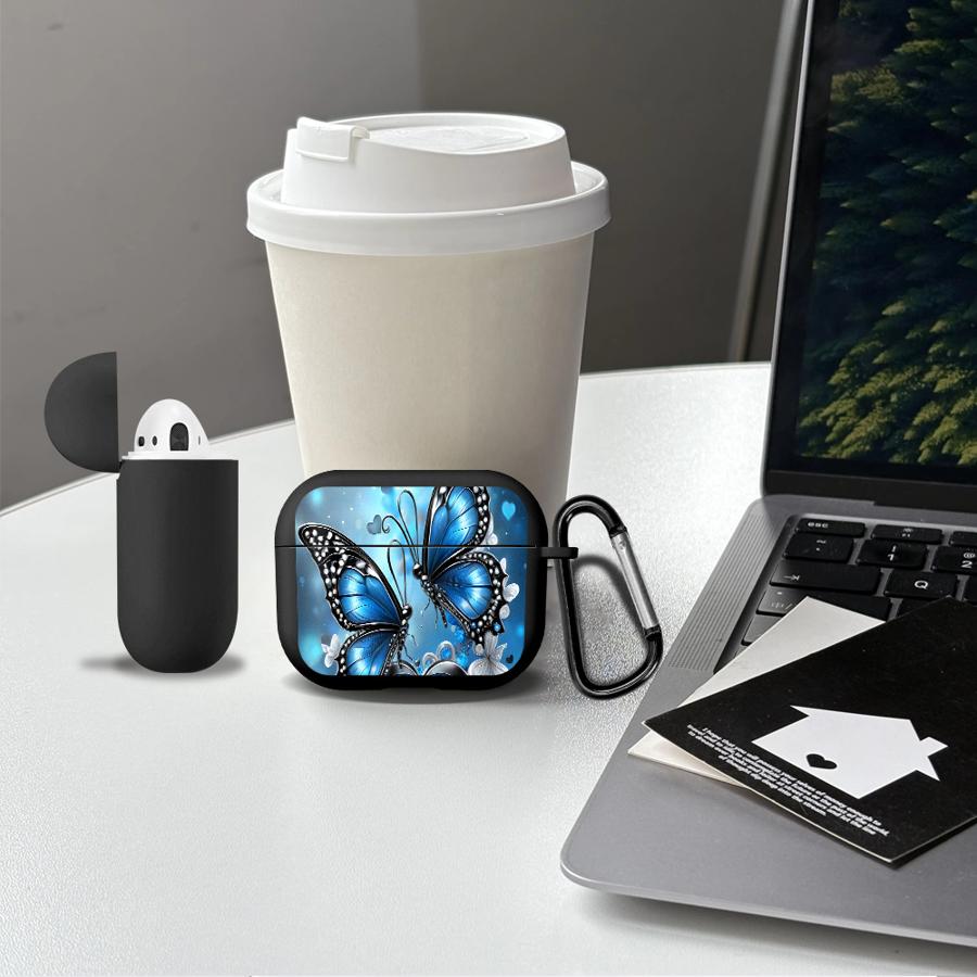 Blue Butterfly Cool Earphone Cases Cover Case For Airpods 2 Pro3 Pro2 3 Pro 1 4