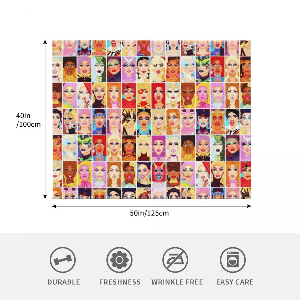 DRAG QUEEN ROYALTY Throw Blanket Soft Cozy Blanket for Pet Kids Adults