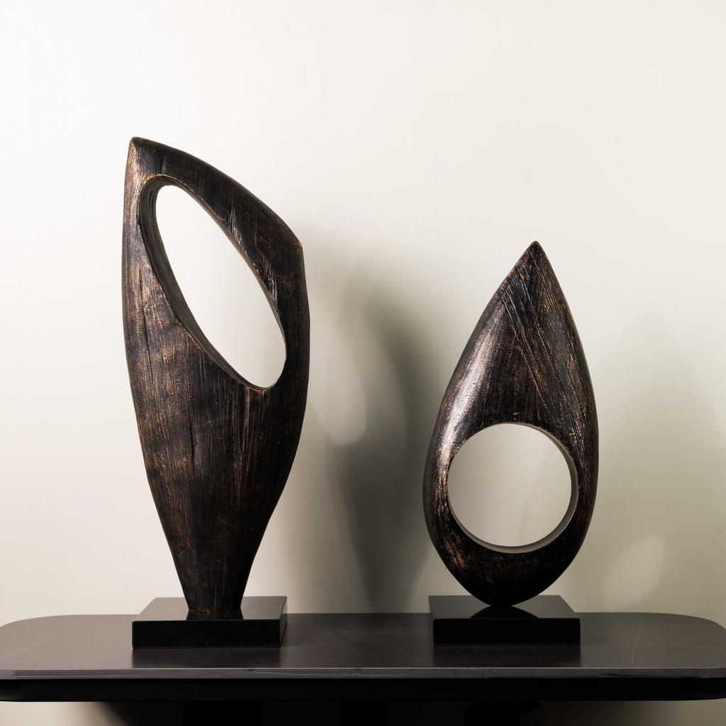 Resin Handicraft Abstract Hollow Art Sculpture Abstract Decorative Objects Decorative Figurines Home Decoration Accessories