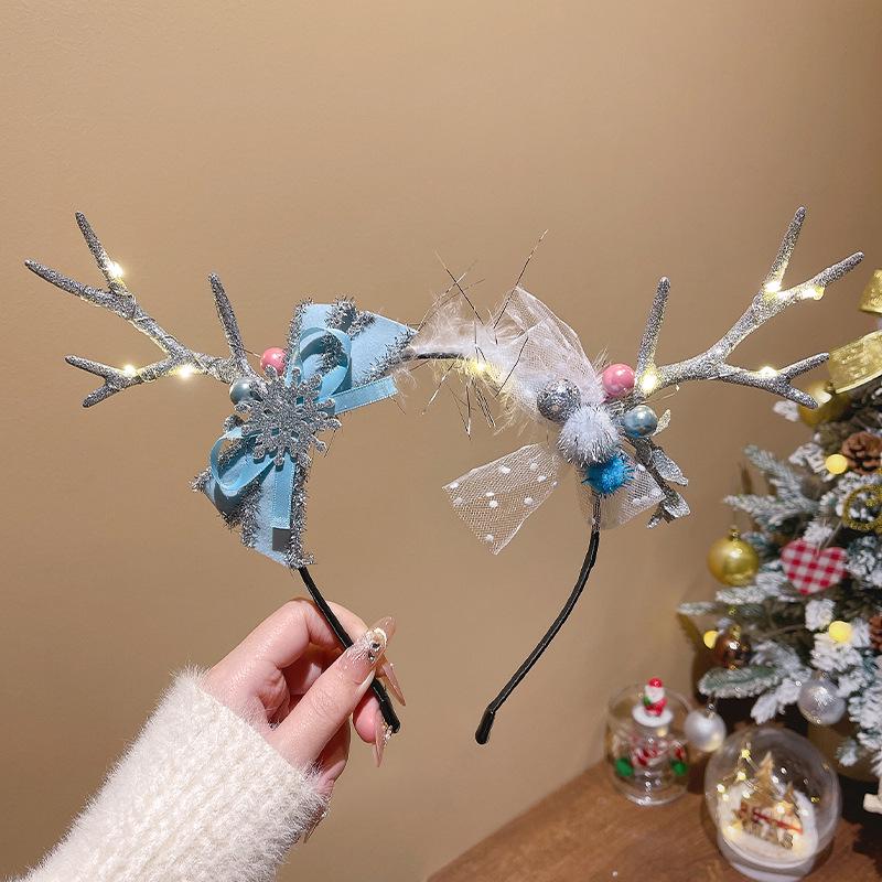 Mori Style Reindeer Antler Ears Christmas Hair Clip - Cute Kids' Hairpin Accessory