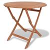 VidaXL Folding Garden Table 85x76 Cm Solid Teak Wood