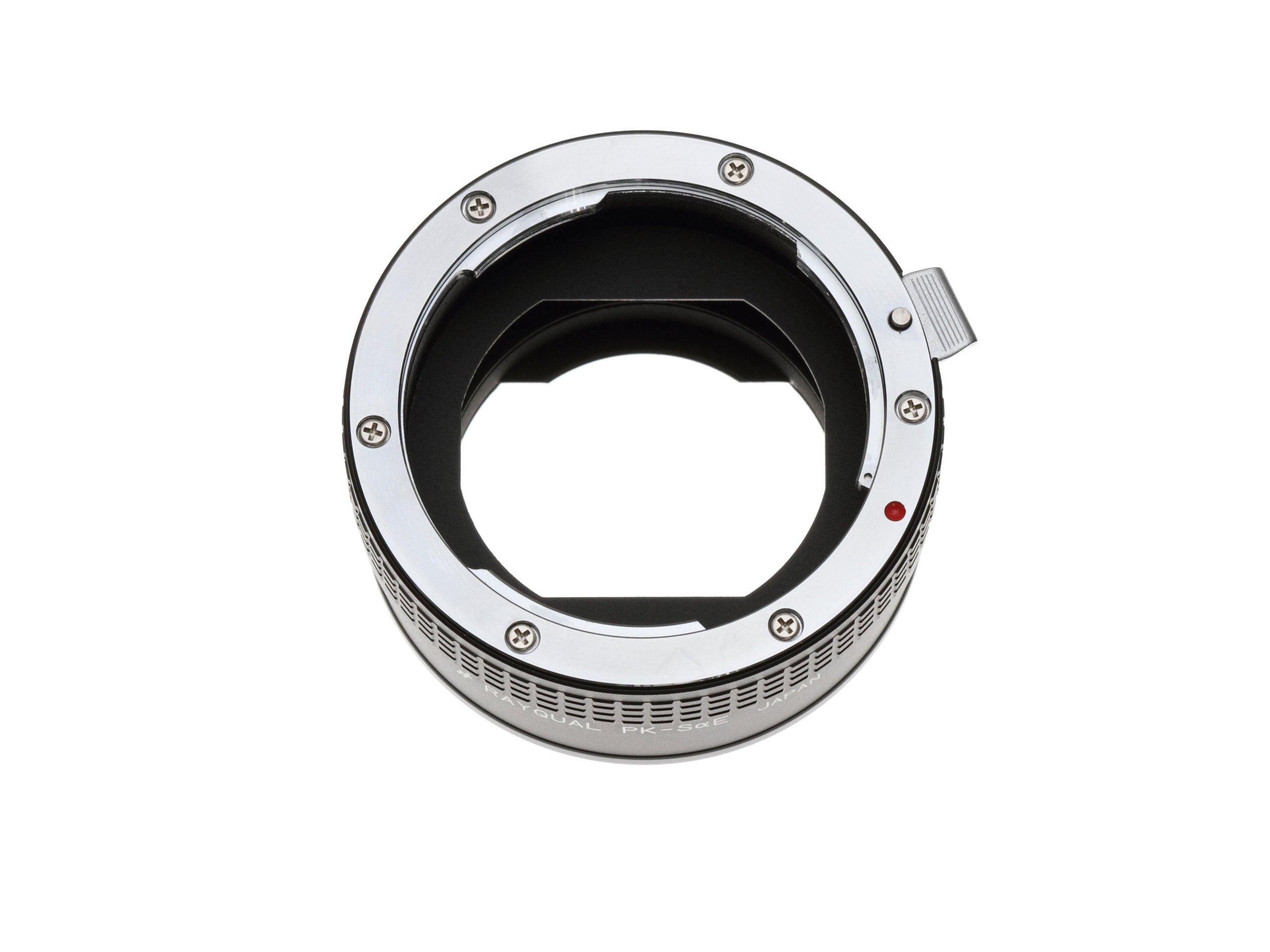 

Rayqual Japanese Lens Mount Adapter for Pentax K Mount Lenses to Sony Mount Cameras PK-SaE E