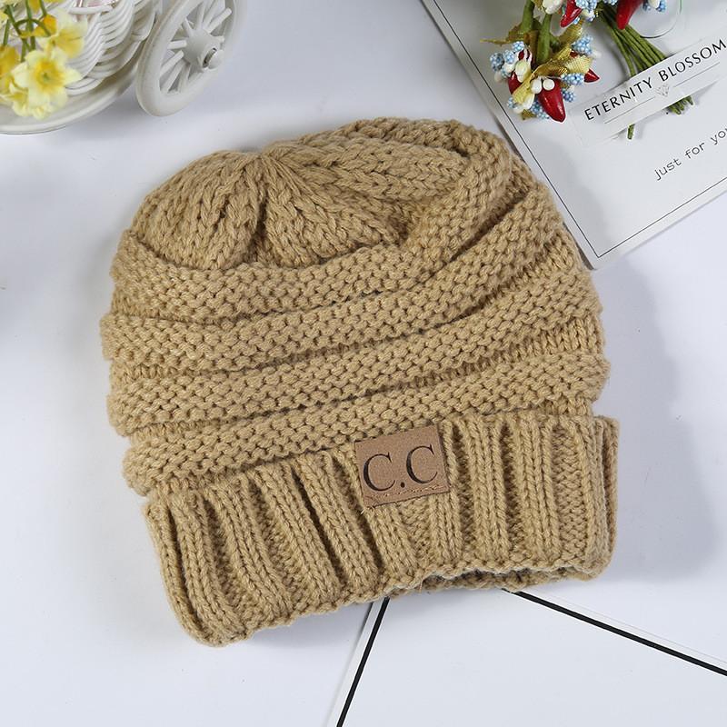 Trendy Kids Knitted Hat Soft Warm Yarn Beanie For Boys And Girls Winter Spring Fall