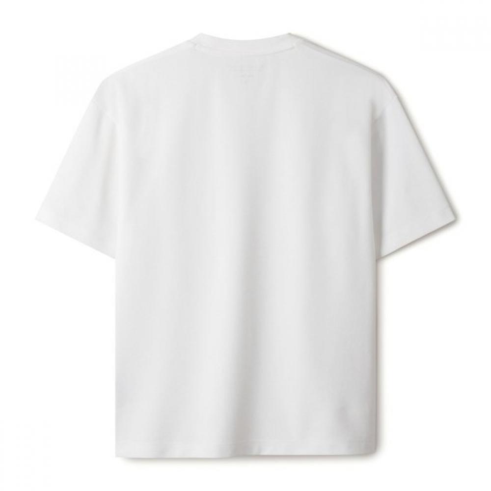 Ss OuTleT Waffle ShorT Sleeve Semi Loose T shirT shTam25511whx