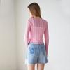 Egoist Button Point Mesh Knit Cardigan Es2okg03