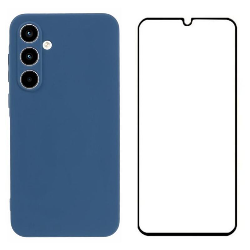 WANLONFENG RB2 Series for Samsung Galaxy A55 5G Case Anti-Fall TPU Phone Cover with Screen Film