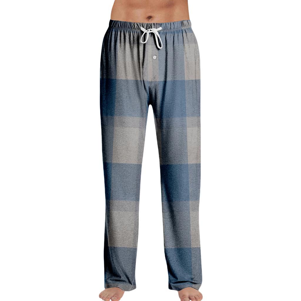 Pantalon de Pyjama à Rayures Vêtements de Nuit Décontracté Cordon de Serrage Taille Élastique Pantalon Confortable Droit Yoga Ample