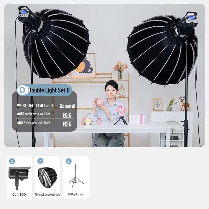 Miaotu CL150D Dual LED Photography Fill Light Kit