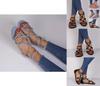 Luxurious Ladies Women Sandals Fashion Casual Shoes Slippers Flat Retro New Large Size