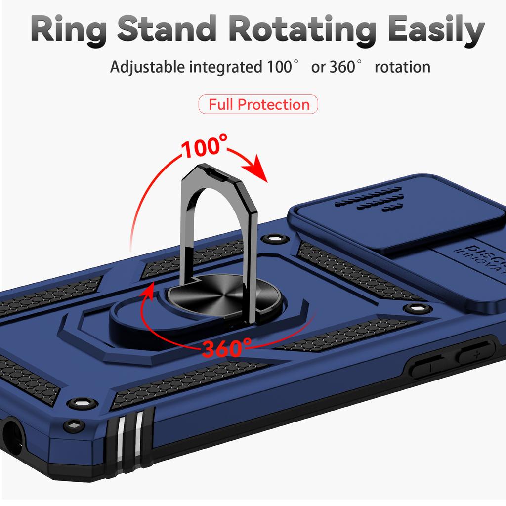 Ring Stand Cover For OPPO A74 4G Armor Anti-fall Coque Camera Protection Phone Case For Oppo A74 4g Funda Oppo A74 Bumper