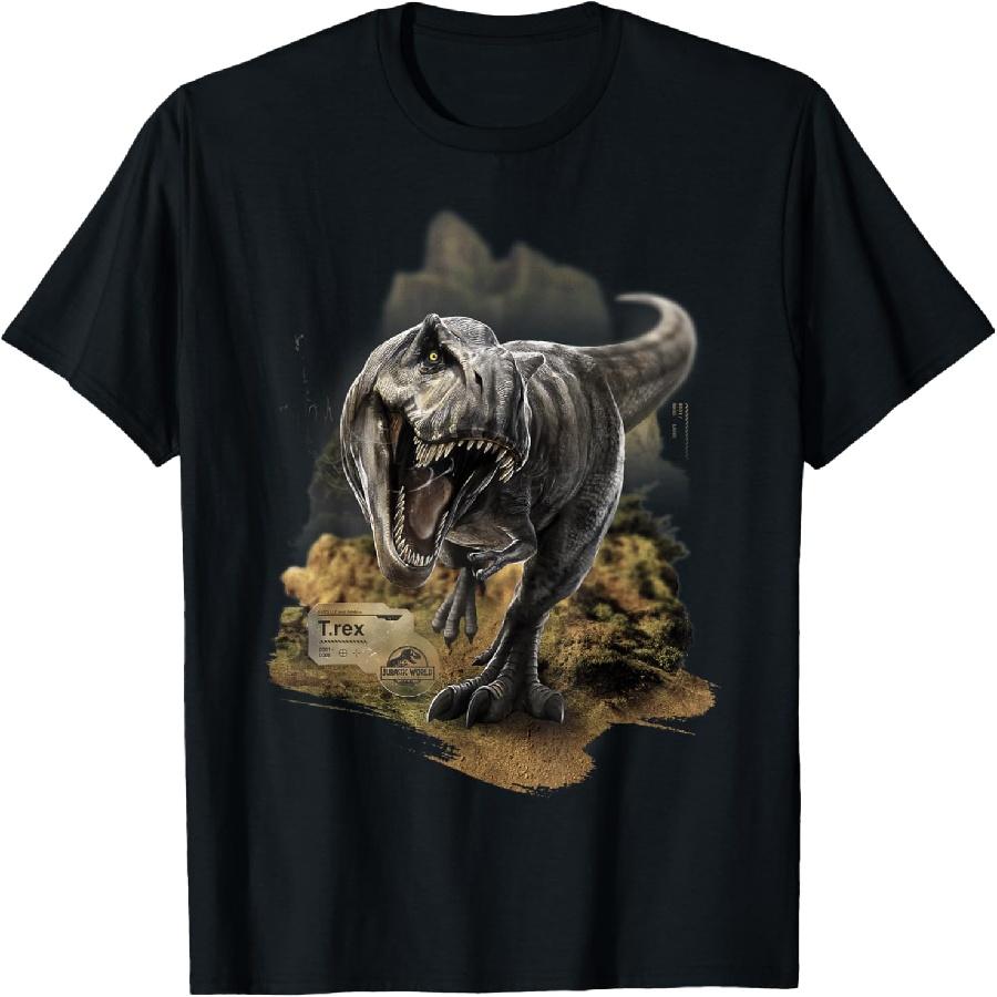 Jurassic World Rebirth Tyrannosaurus On The Attack T-Shirt XXXXXL чёрный