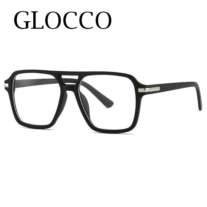 Luxury Designer Reading Glasses Women Retro Double Bridge Square Eyewear Eye Protection Computer Glasses Fashion