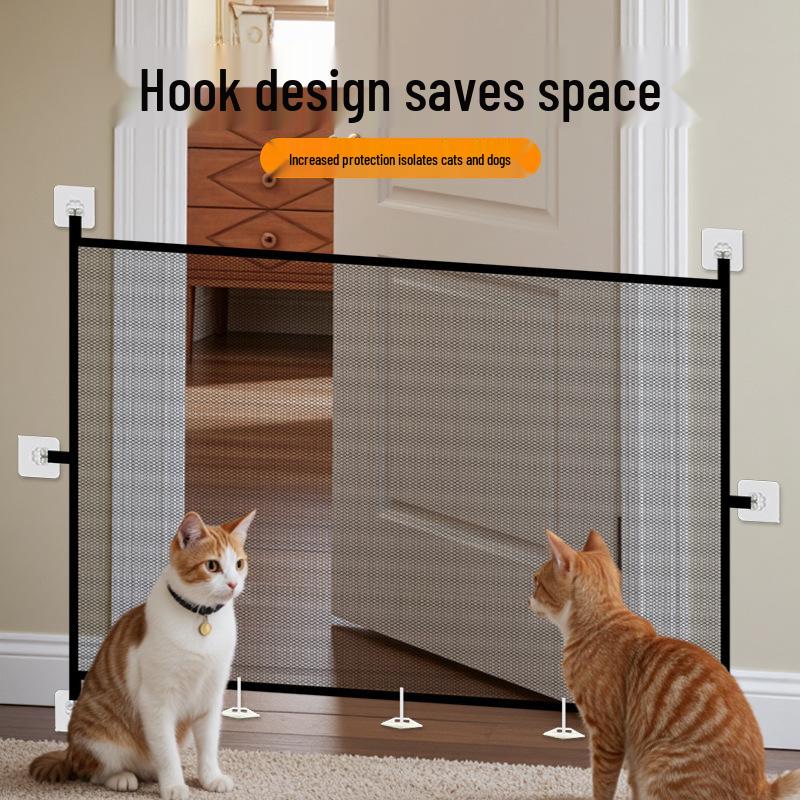 Foldable Cross-Border Pet Barrier: Portable Anti-Drill Cat Fence & Isolation Net
