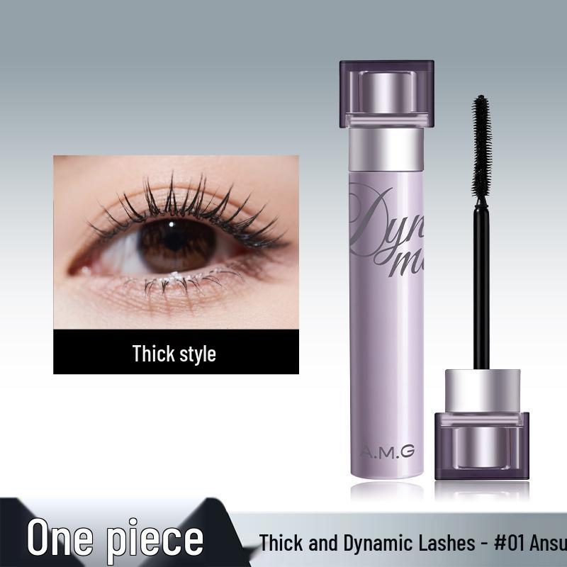 A.M.G Dynamic Thickening Mascara: Natural Curl, Long-Lasting, Waterproof & Smudge-Proof.