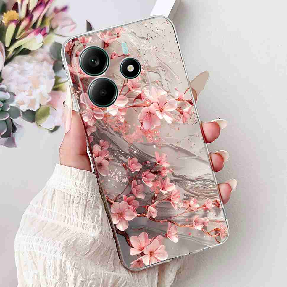 For Xiaomi Redmi Note 14 5G Case New Design Flowers Soft Silicone TPU Cover For Redmi Note 14Pro note14 Pro 5G 6.67" Bumper Bags