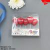 Retro Colorful Print Birthday Candle with Colored Flame for Cake Decoration