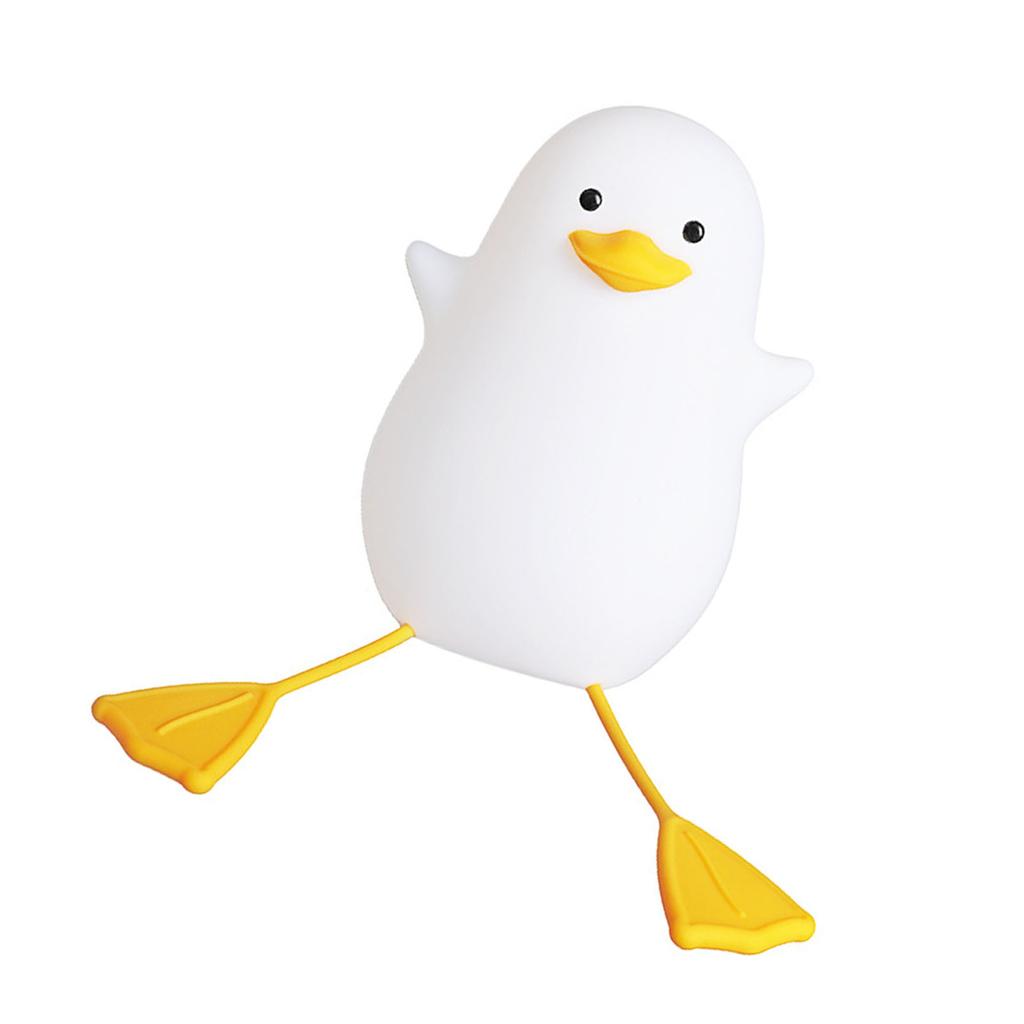 LED Nachtlicht Niedlich Exquisit Touch-Steuerung USB-Aufladung Nachtlicht mit Handyhalterung Enten-Nachtlampe