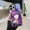 Cute Cartoon Y-Yatogami T-Tohka Phone Case For IPhone 17 16 15 14 13 12 11 Pro Max Plus Color Shockproof Back Silver Cover