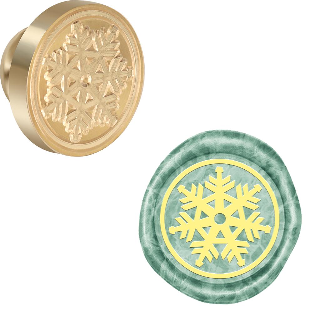 Merry Christmas Words Sealing Wax Stamp Bell Snowflake Wax Seal Stamp Head Christmas Eve for Christmas Invitations Envelope