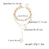 Pearl necklace, versatile, hip-hop style, unique, high-end feel, individuality, colored diamond, cross pendant, sweater chain
