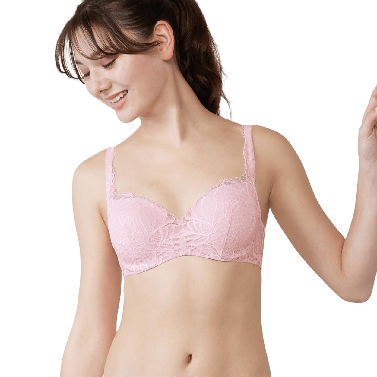 

Kamiwaza Bra 604 Комфортный на косточках M019 Размер C75 [Triumph] Бюстгальтер, Женское нижнее белье, (розовый),