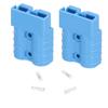 2Pcs Battery Connector 50A Lightweight Quick Disconnection Wire Harness Plug Kit 6AWG 600VBlue