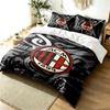 AC Milan Set Copripiumino 3 Pezzi Semplice Moderno Tessuto Morbido Resistente alle Pieghe Uso Stagione Singola un regalo perfetto
