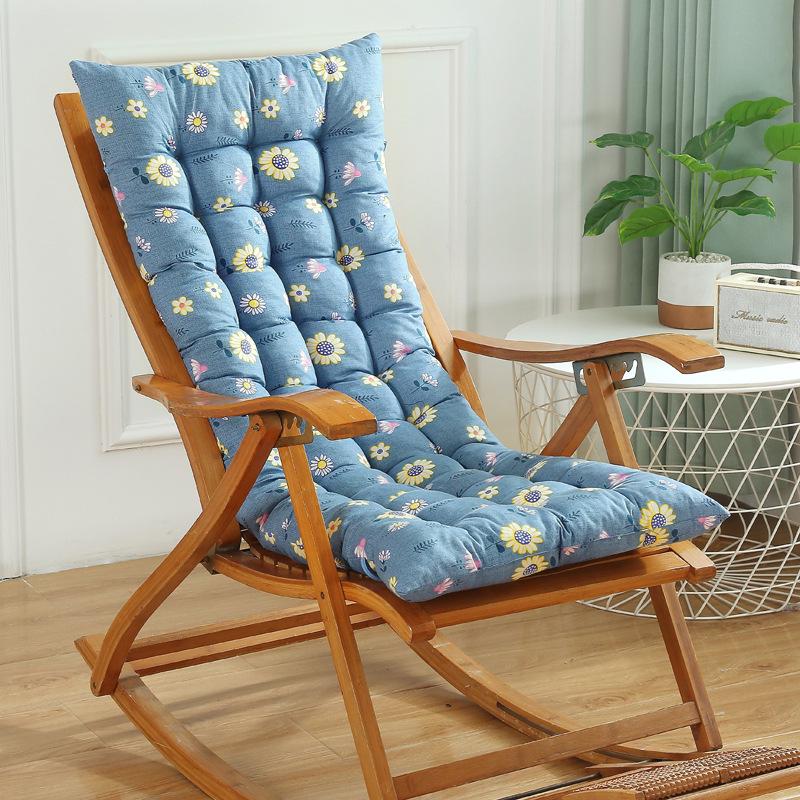 

Потовщена зимова подушка для крісла-гойдалки з фіксованим спинкою на зав язках для плетених крісел з ротангу та бамбука 48*120cm