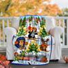 KRTECEK Flannel Blanket Soft Warm All-Season Throw, Design for Camping, Car Travel, Hiking Sofa, Bed, Office Perfect Gift for Parties