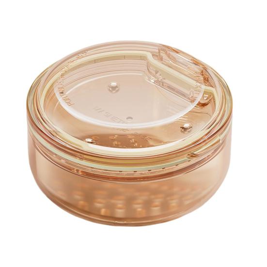 Přenosný úložný box s odtokovým košem Dvouvrstvý Průhledný počítač Mini Cestovní protéza Umělé zuby Pouzdro na protézu Výztuhy Držák na nádobu Zarovnávač