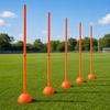 5 Pieces PVC Training Marker Pole Sturdy for Obstacle Courses, Sports Teams