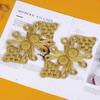 1pcs Gold Chinese Frog Closure Buttons Knot Cheongsam Traditional Handcraft Accessories Handmade