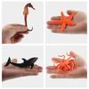 5-Piece Set Of Simulated Marine Life Animal Models, Seahorse Whale Hollow Model Ornament Toys