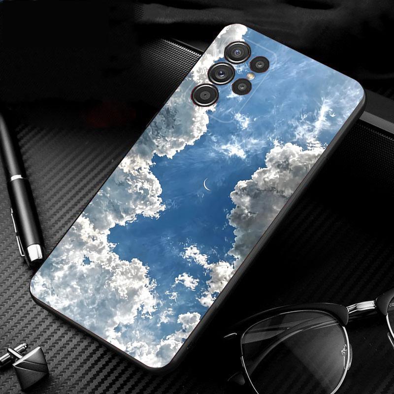 Clound Moon Star Night Phone Case For Samsung Galaxy S25 S24 S23 S22 S21 Ultra S24 S23 S22 S21 S25 Plus S24 S25 FE
