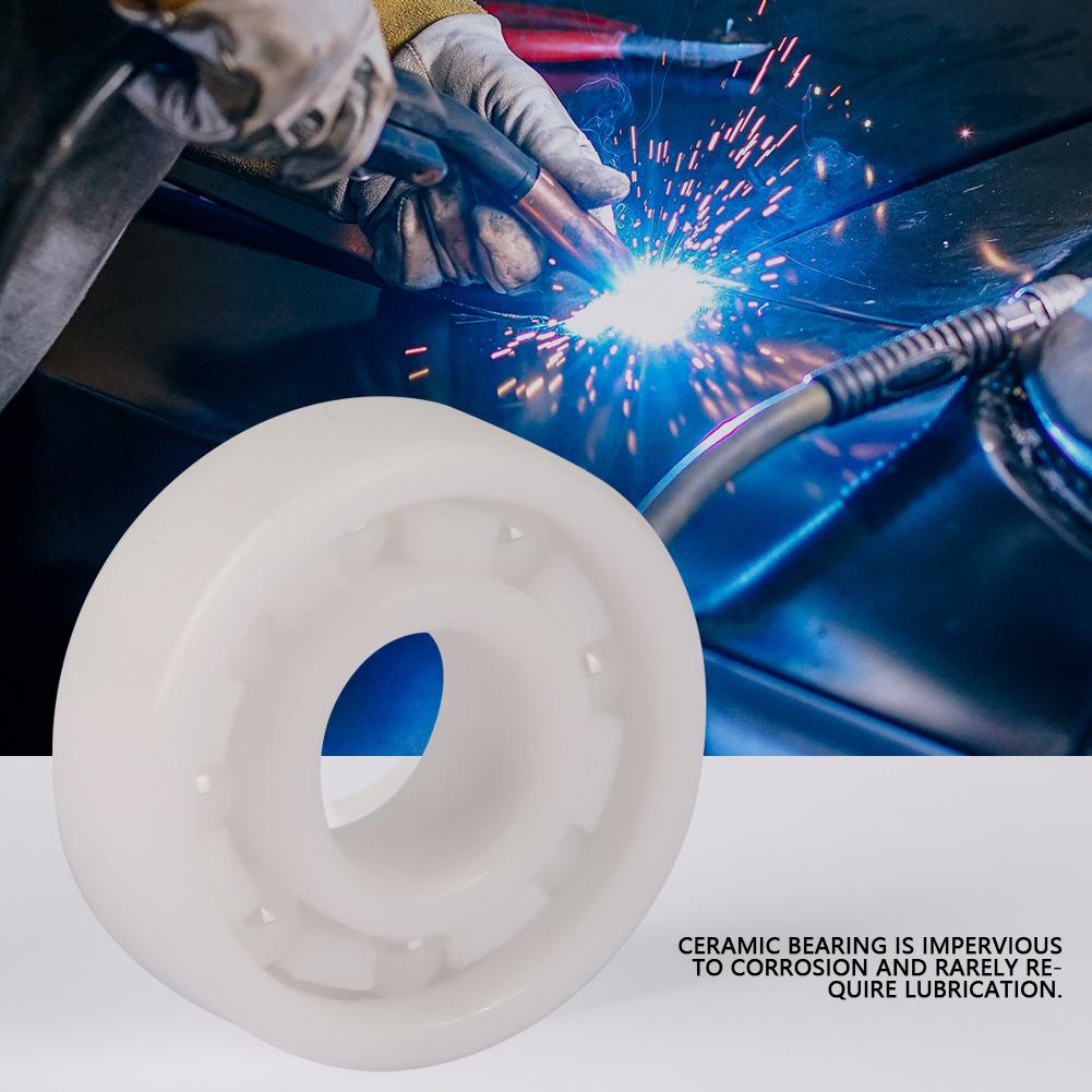 1PCS 696 6x15x5mm White High Precision Full Ceramic ZrO2 Ball Bearing