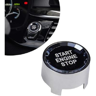 For BMW 3 5 7 Series Silver Crystal Button Switch Engine Start Stop Covers Cap