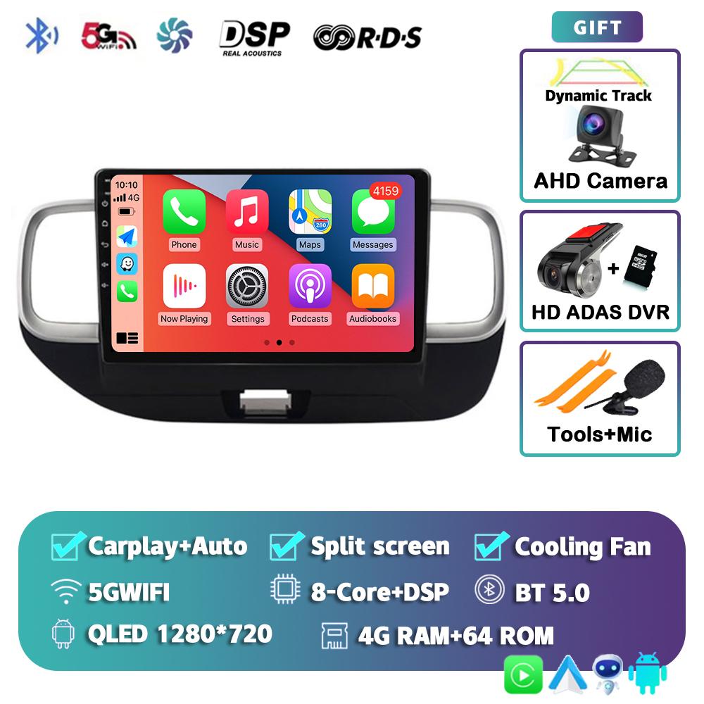 Android 14 Carplay Auto For HYUNDAI Venue 2019 2020 Car Radio Autoradio Multimedia Video Player GPS Navigation Stereo 2din Dvd