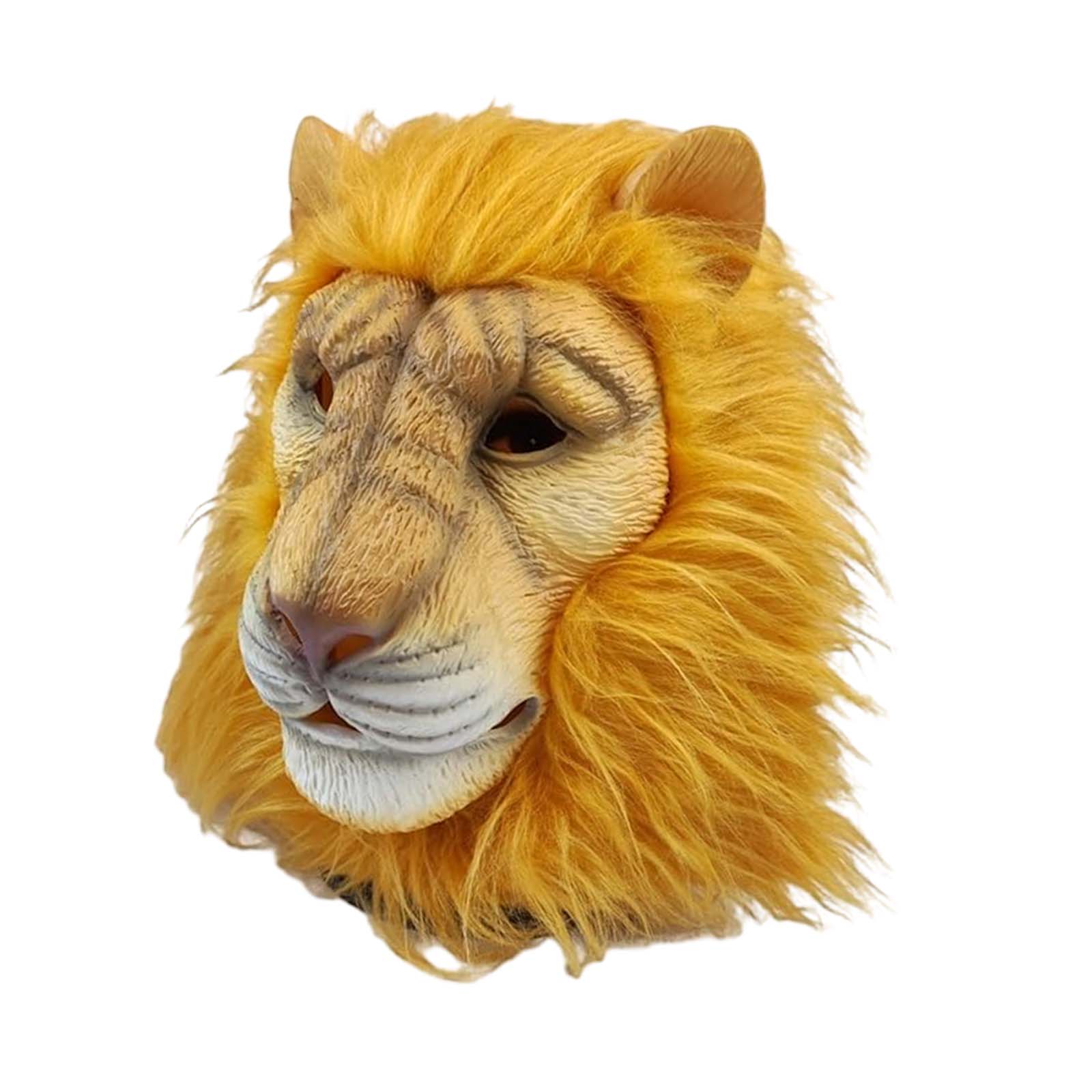 

Cosplay Party Mask Halloween Lion Head Mask Funny Lion Costume for Night Club Stage prop Performance Animal Lion Headgear