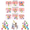 Wooden Animal Stacking Toy With Water Based Paint For Child Development And Parent Child Interaction