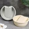 Washboard Basin for Hand Washing Clothes,Washboard Laundry for Handwashing,Washboard Basin,Plastic Non-Slip Washtub with Integrated Washing