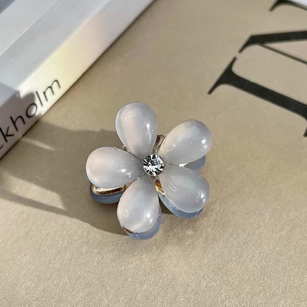 10 Stück Koreanischer Stil Perlen Blume Haarnadel Süß Damen Seitenclip Mini Haarkralle Haarzopfclip