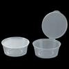 Disposable PP Sauce Containers with Attached Lids