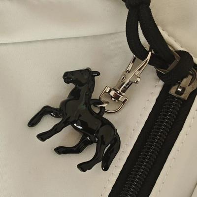 1/4 Pièces Pendentif Porte-clés Mini Design de Cheval Ornement de Noël avec Boucle de Suspension Accessoires de Bijouterie DIY