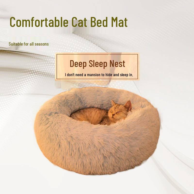 All-Season Washable Pet Bed: Winter Warm, Dirt-Resistant Cat & Dog Mat