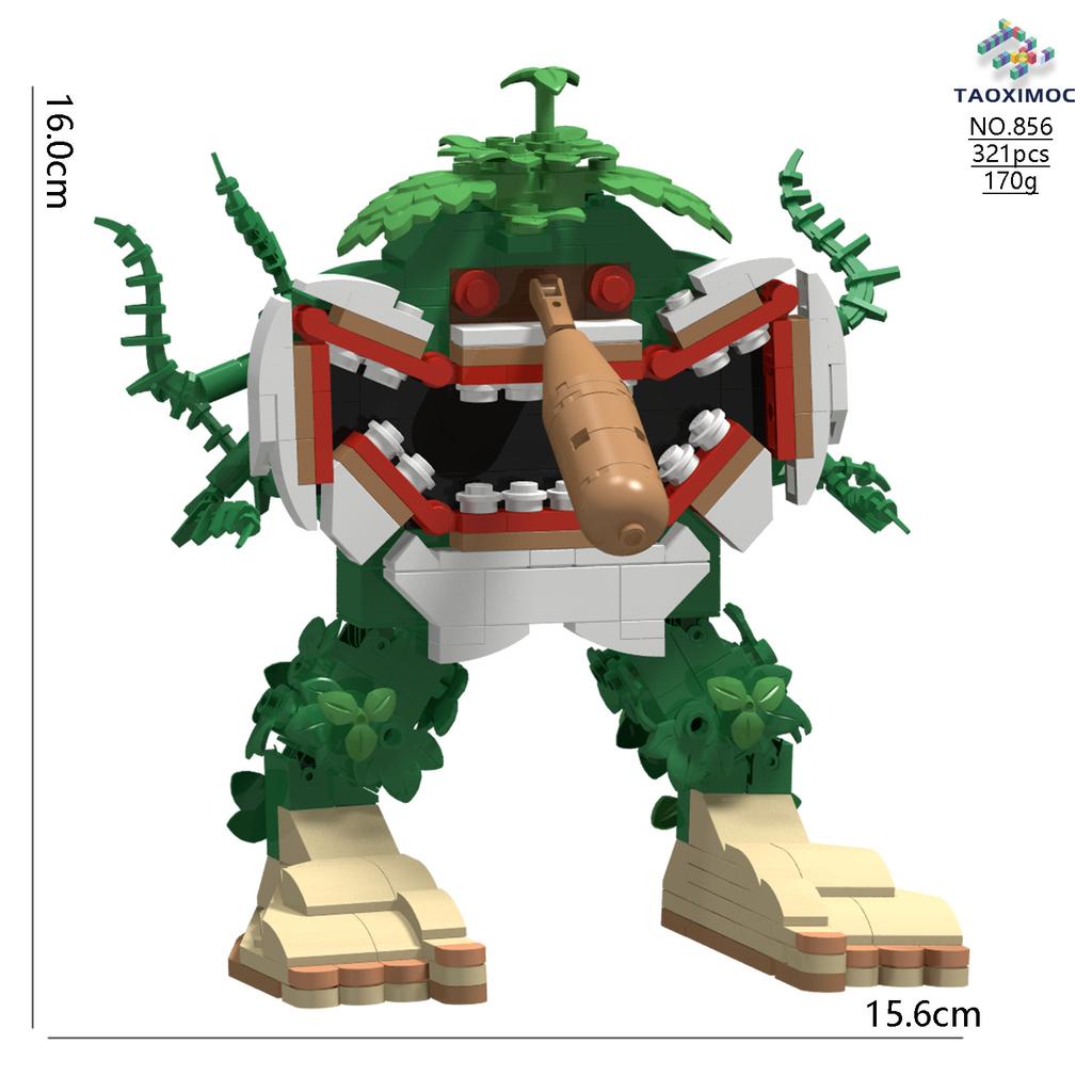 Tungtungtungsahur Mutated Wooden Stick Human Crocodile Building Block Model Toy Brainrot Figurine Figurine
