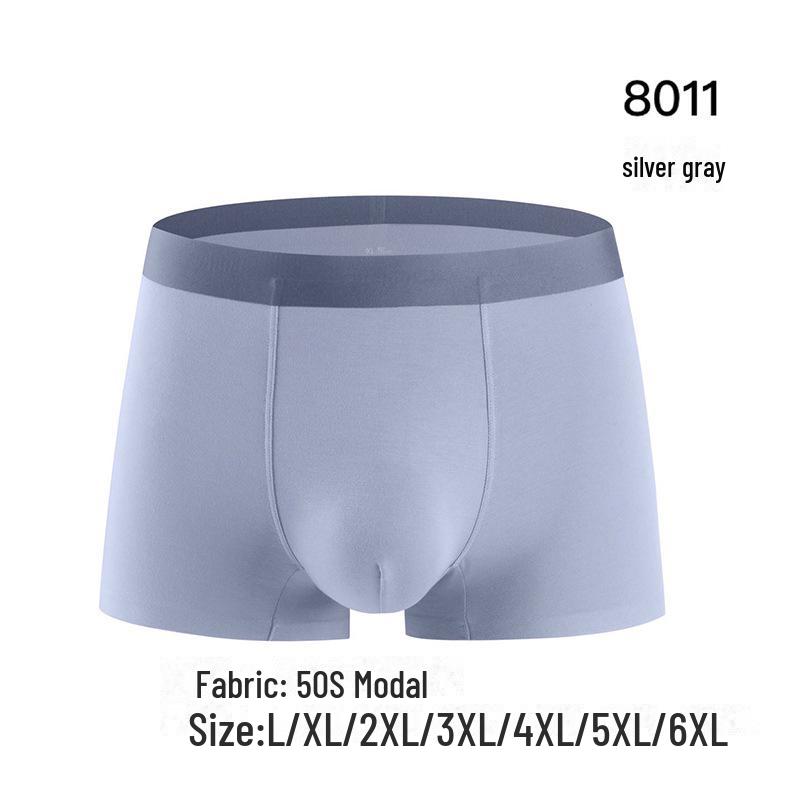 

Новые мужские трусы-боксеры 50-х годов из модала со средней посадкой, бесшовные, антибактериальные, дышащие XL