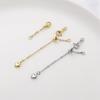 Sturdy Brass Adjustable Chain Portable Keychain with Lobster Clasp Fashion Accessory for Tent and Luggage Daily Use