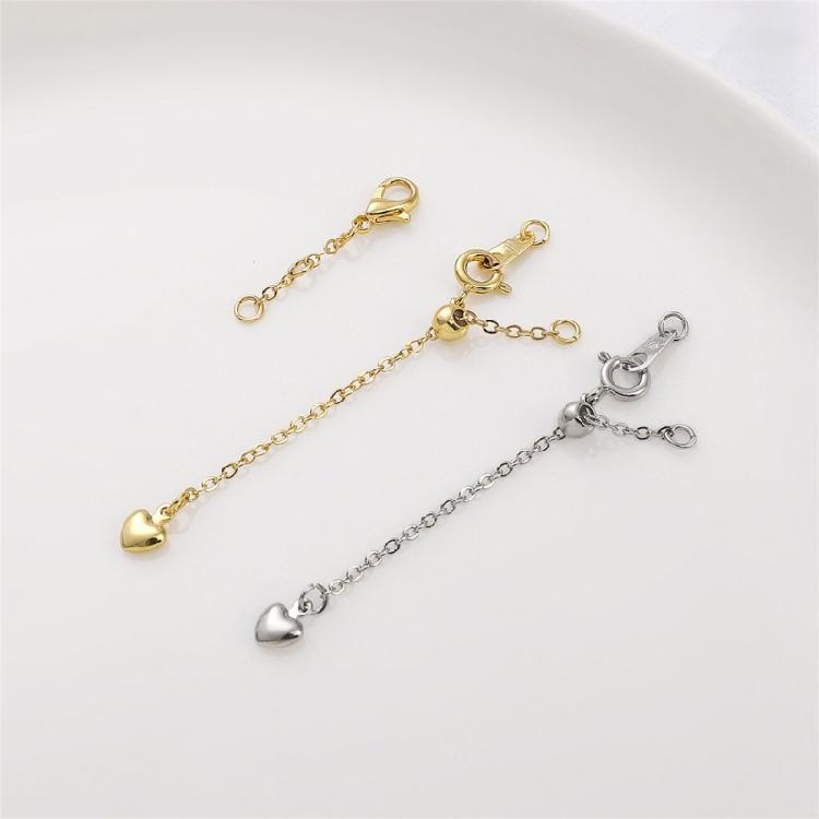 Sturdy Brass Adjustable Chain Portable Keychain with Lobster Clasp Fashion Accessory for Tent and Luggage Daily Use